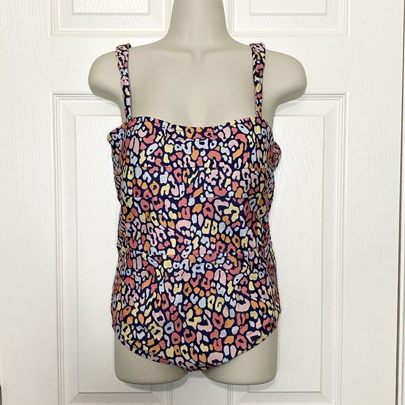 Summersalt Womens Size 10 Oasis Leopard Print One-Piece Swimsuit Multicolor - Picture 1 of 14